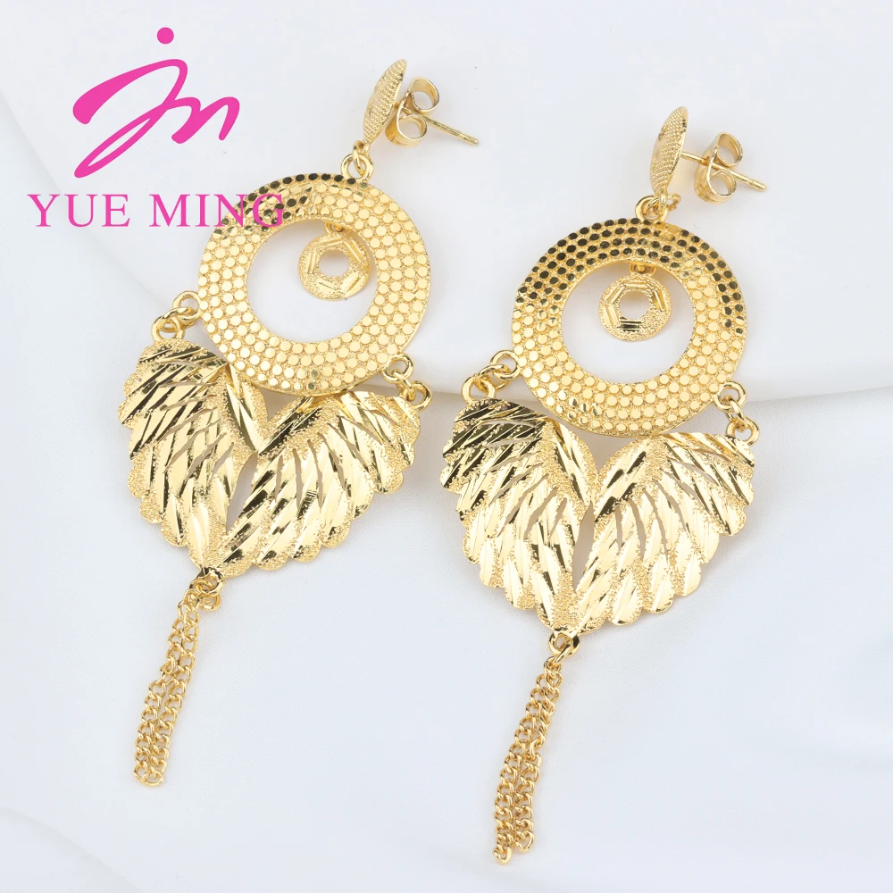 

Hoop Earrings For Women 18K Gold plated Irregular Women Earrings African Dubai Fashion Drop Earrings Bride Jewelry Accessories
