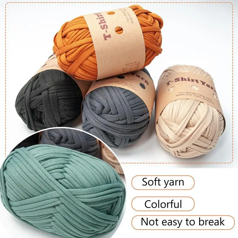 

Yarn For Knitting Soft Knitting And Crochet Yarn In 6 Assorted Colors Gift For Craft Lovers 6pcs Slightly Elastic Hand-Knitted