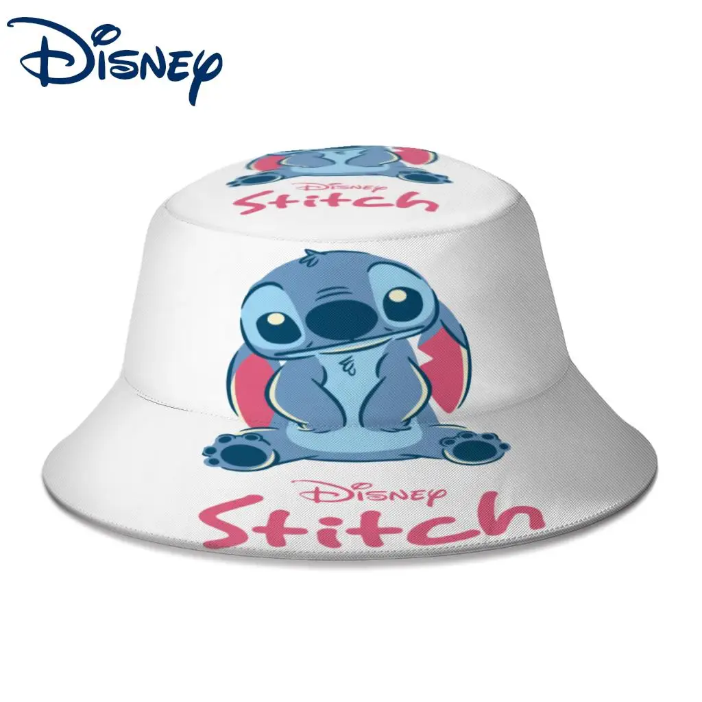 

Unisex Cute Stitch Experiment 626 Bucket Hats Women Autumn Sunscreen Fedoras Cap Disney Men Outdoor Fishing Fisherman Hats