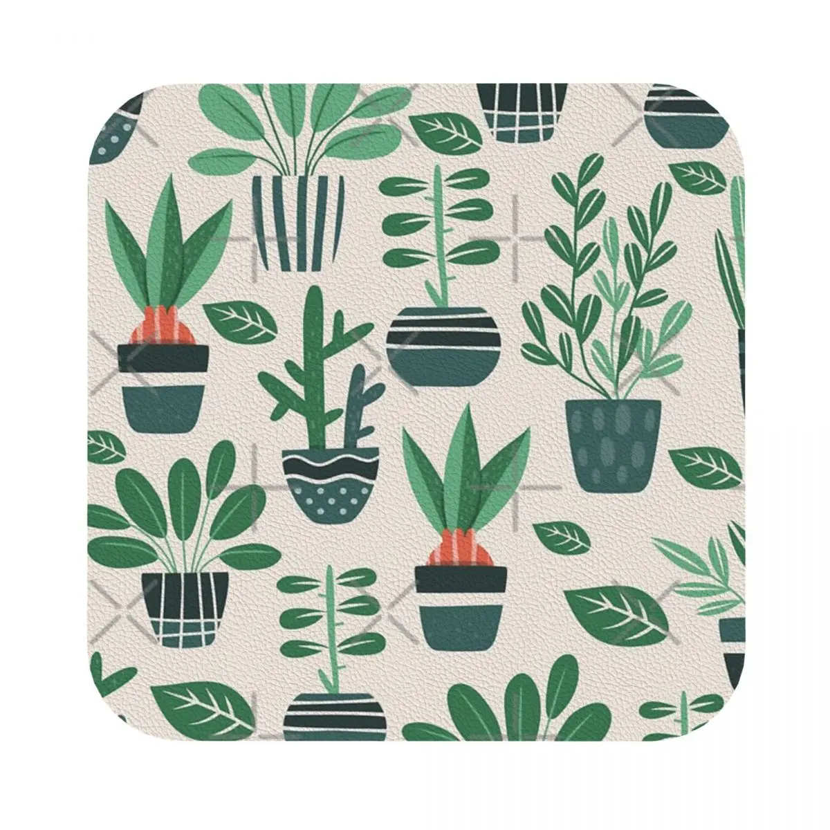 

Растения в горшке, искусственная кожа 4 в стиле ретро, защита от пятен