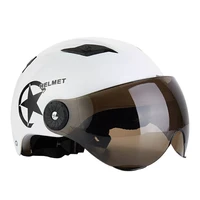 motorcycle accessoriesbicycle sunscreen helmet scooter helmet can flip up protection mirror suitable for scooters electric car b