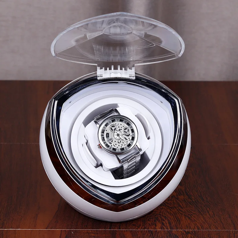 

Single Watch Winder For Automatic Watches Dustproof Antimagnetic Mute Motor Luxury Display Box Watches Organizer Box With Light