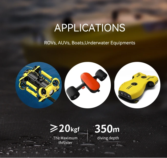 DW20 IP68 Водонепроницаемый морской скутер постоянного тока 24 В подводное