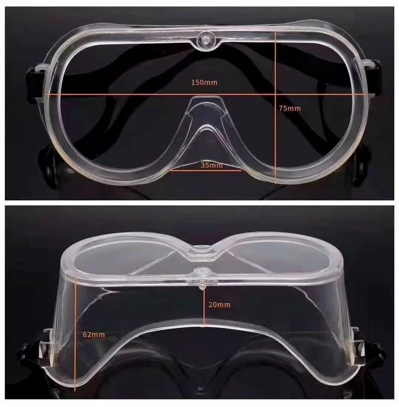 

Safety Goggle Anti-splash Dust-Proof WInd-Proof Work Lab Eyewear Eye Protection Industrial Research Safety Glasses Clear Lens