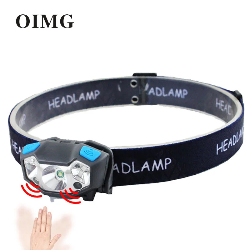 

USB Аккумуляторный светильник с антибликовым светом, светодиодный наружный светильник, пластиковая Индукционная головсветильник легкий св...