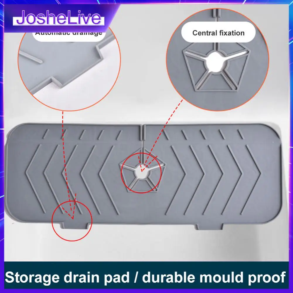 

Surrounding Design Drainage Household Not Easy To Wear Snap Design Faucet Water Guide Pads Proof Faucet Silicone Pad