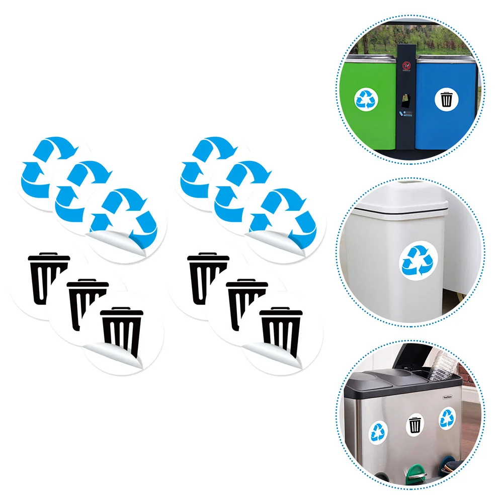 

Sticker Trash Recycling Recycle Can Pvc Label Labels Andgarbage Stickers