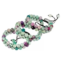 5a nupuyai chakra healing crystal bracelet for women men adjustable braided beads stone bracelet for reiki yoga meditation