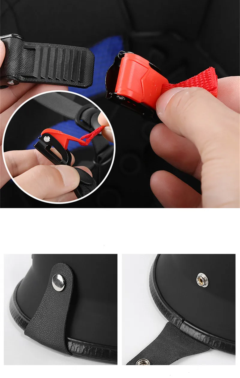 Мотоцикл в стиле второй мировой войны мотоциклетный шлем-Чоппер пилот открытое