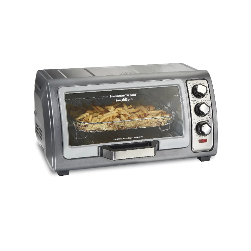 

Hamilton Beach Sure Crisp Air Fryer Toaster Oven, 6 Slice, Stainless Steel,