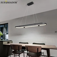 100cm black modern led pendant light for dining room kitchen living room chandeliers led pendant lamp hanging lighting fixtures