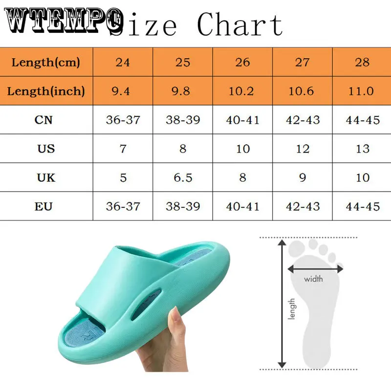 WTEMPO Women Summer Open Toe Slipper Soft Bottom Non Slip Home Shoes Thick Bottom Bathroom Outdoor Slides Wholesale Dropshipping