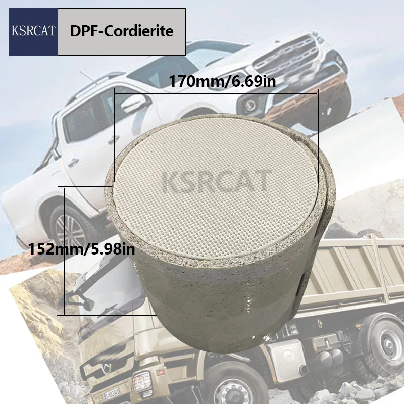 Дизельный фильтр для твердых частиц автомобилей универсальный DPF керамический