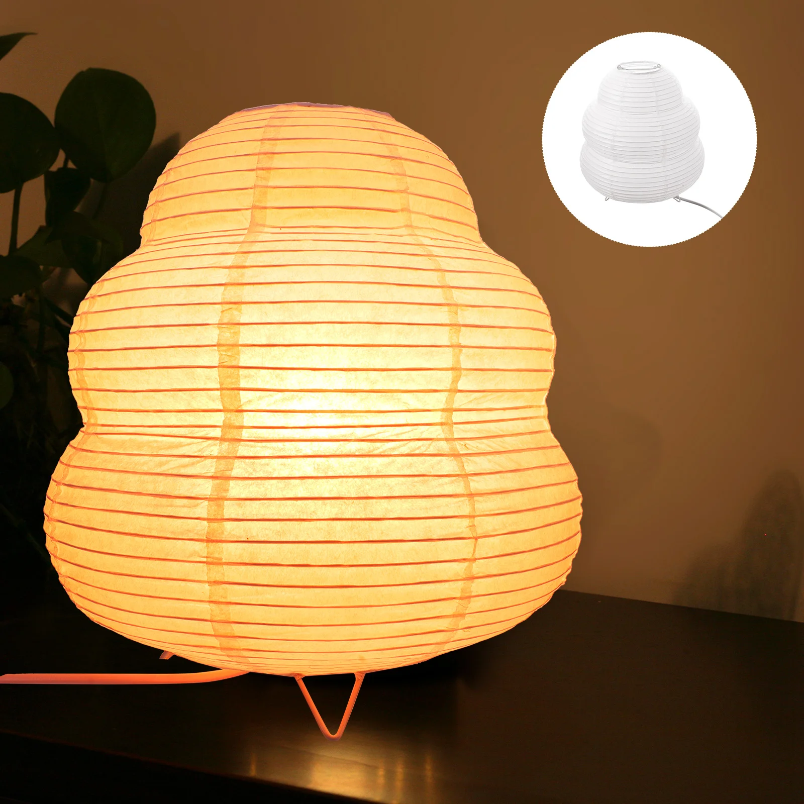 

Paper Lantern Desk Lamp Lamps Bedrooms Table Modern Japanese-style Rice Shades Metal Lanterns Child