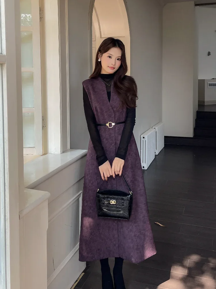 Модное женское базовое платье из двух частей в уличном стиле с высоким