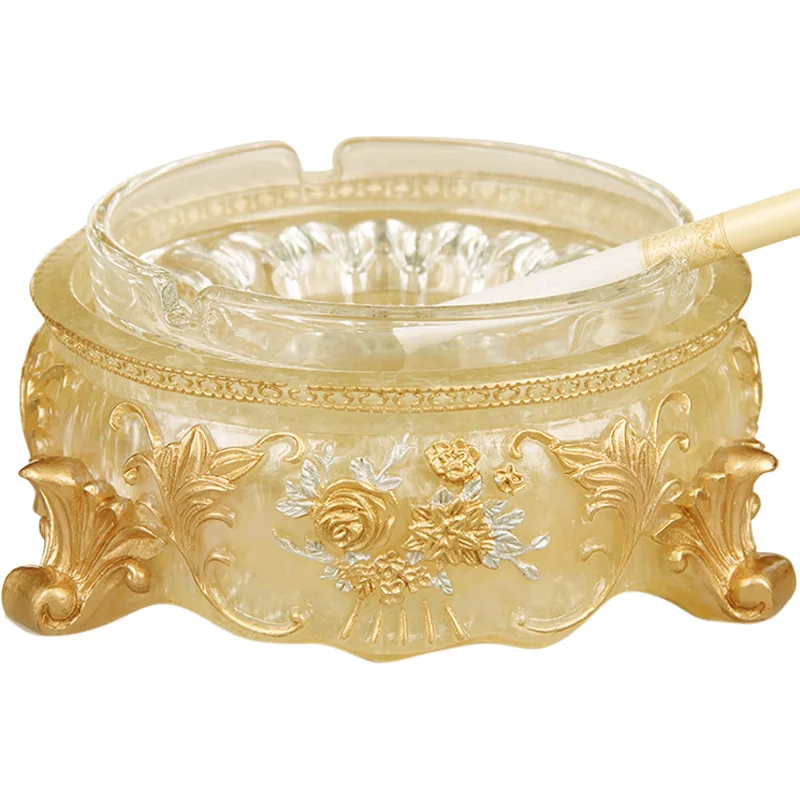 

Эксклюзивная пепельница для дома, гостиной, высокая пепельница для журнального столика с крышкой, большая пепельница с защитой от летания