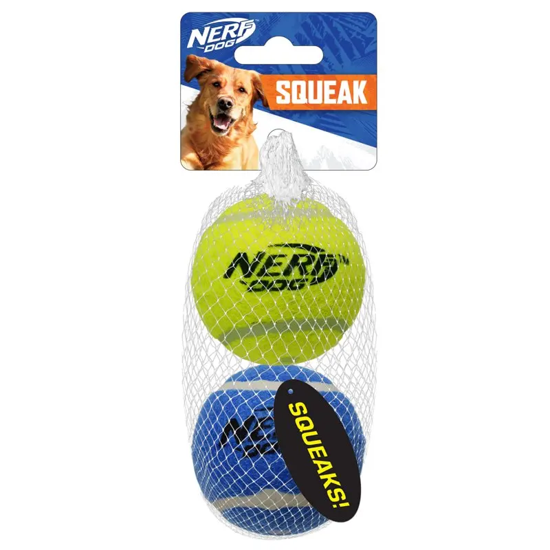 

Dog 3-inch Squeak Tennis Ball Dog Toy, 2 Pack