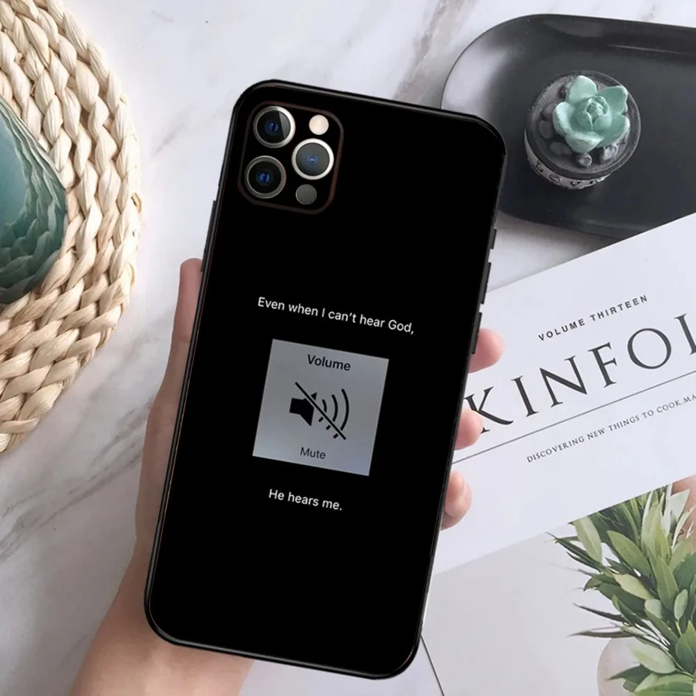 Чехол для телефона Иисус Христос с христианским стихом iPhone 15 14 13 12 Mini 11 Pro XR X XS MAX 7 8