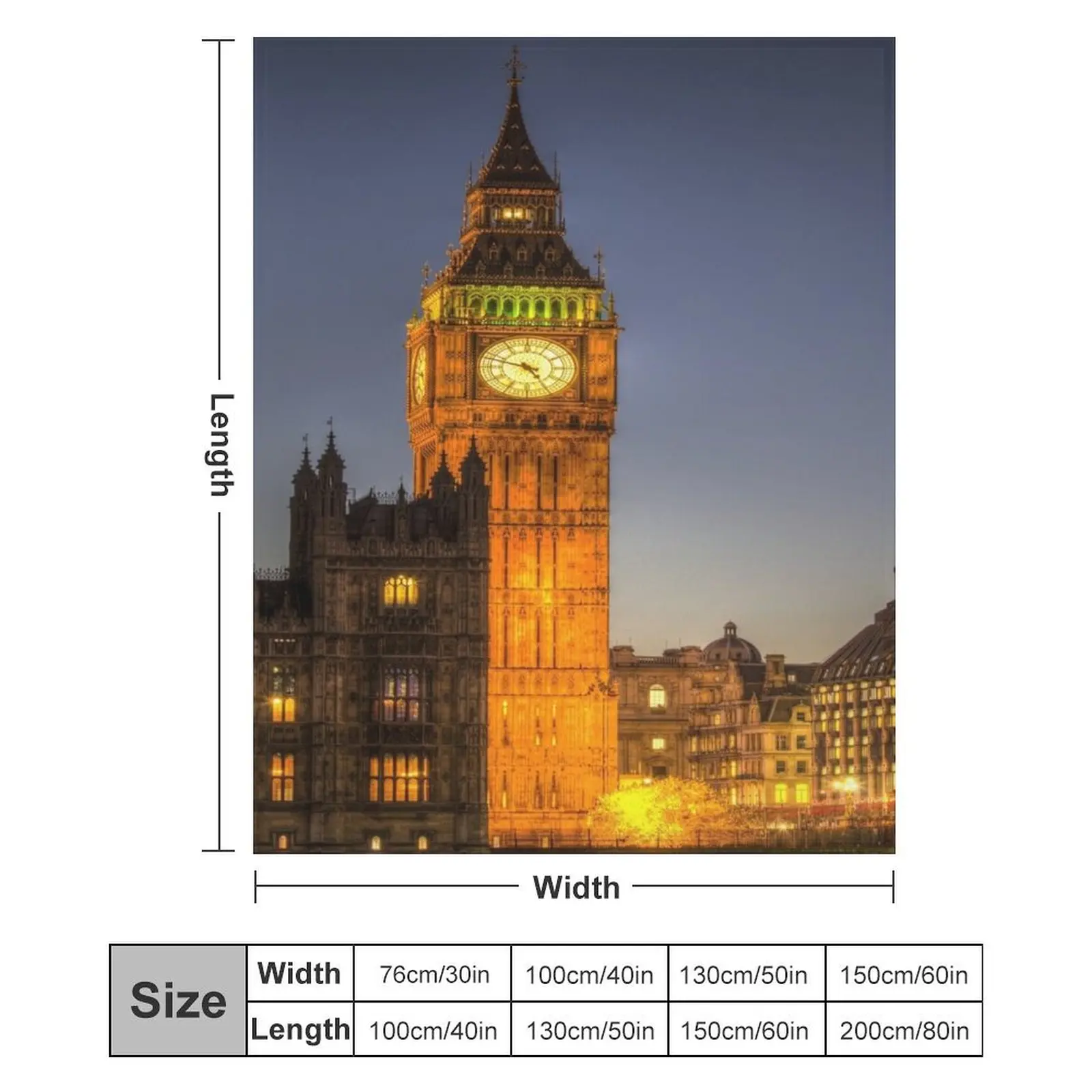 Новое одеяло Westminster и Big Ben спальный мешок постельное белье одеяла