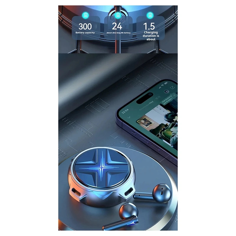 ENC шумоподавление Ai Display Bluetooth наушники стерео спортивные беспроводные с