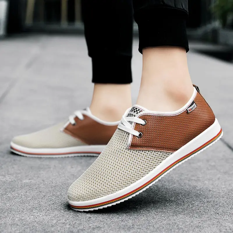 

Кроссовки горные мужские спортивные, удобная теннисная обувь для бега с высокой подошвой, высокие спортивные кеды, холщовые, летние