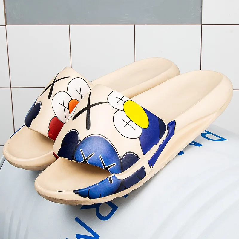 

Men and Women Slippers Platform Fish Mouth Flip Flops Cool Beach Slides Soft Non-Slip Cute Cartoon Home Shoes Women's Sandals