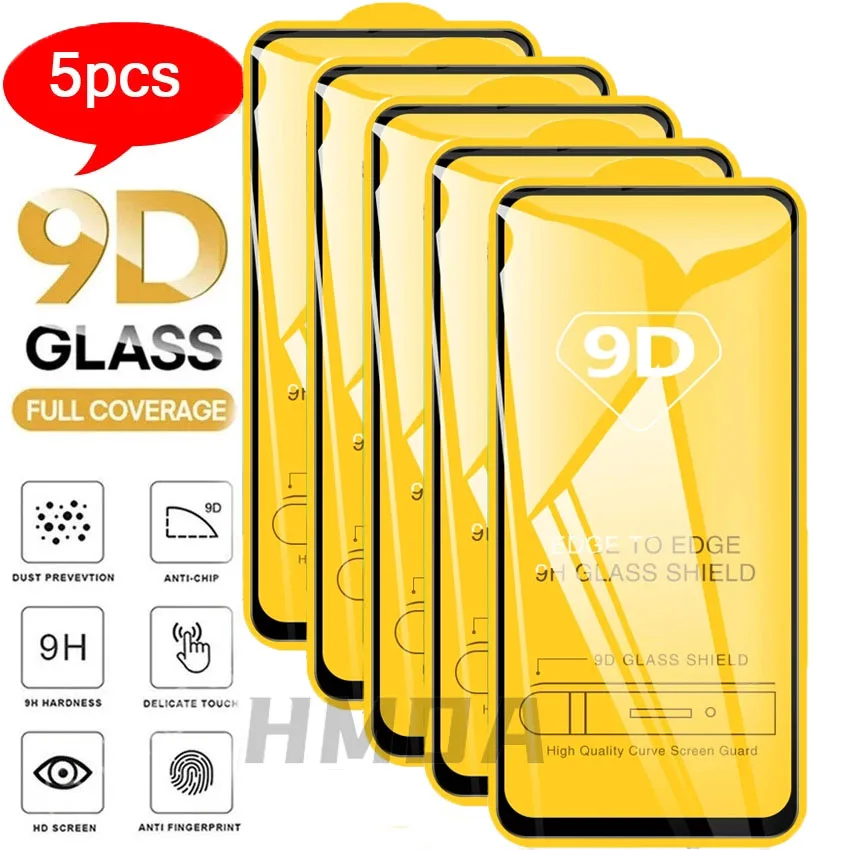 

5PCS Protector Glass on Redmi Note 10 11 8 9 9s 10s Tempered Glass for Redmi Xiaomi 11T Poco x3 GT nfc Pro Screen Protector