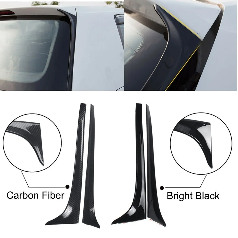 Автомобильный глянцевый черный спойлер на заднее окно боковое крыло для VW GOLF 7 VII