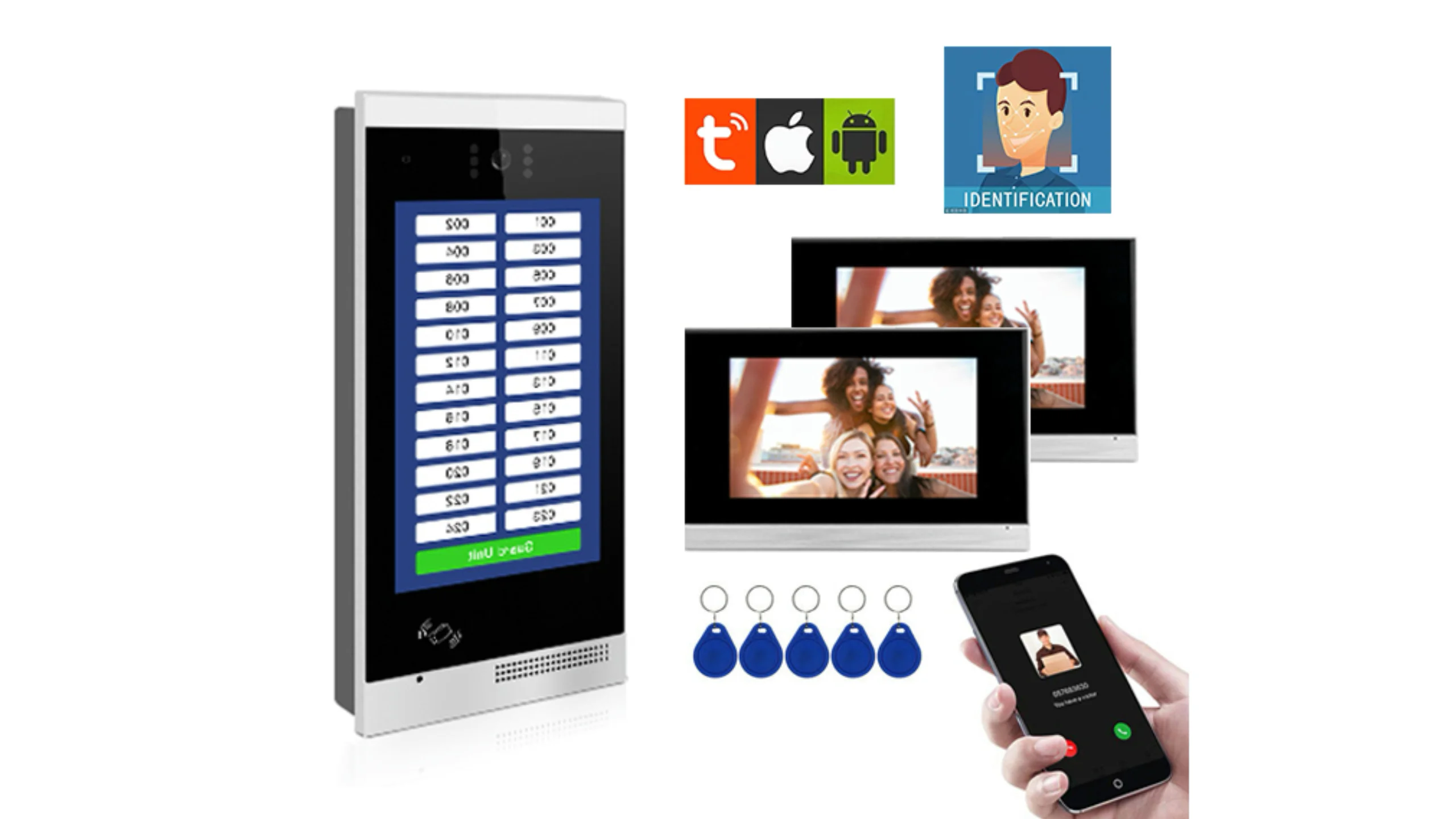 

Security IP Intercom Phone System With Camera Monitoring Video Door For Apartment or Building