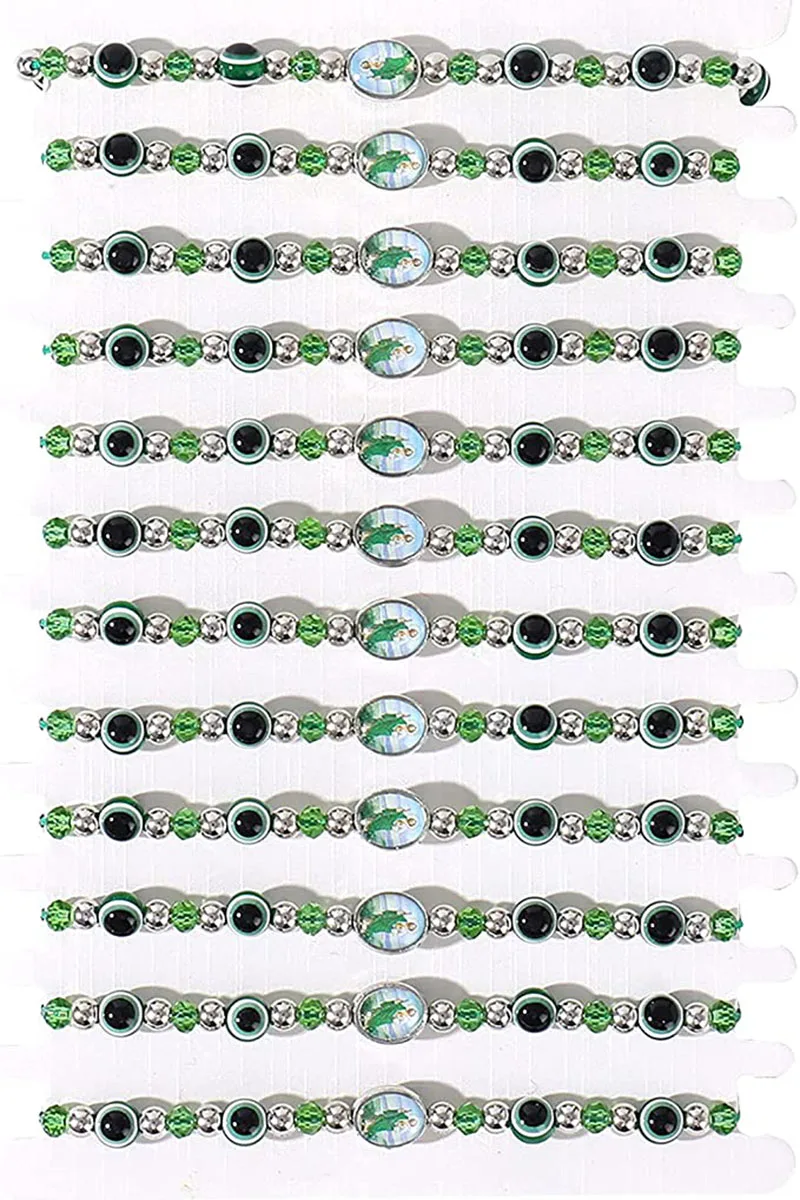 

12 шт., Набор браслетов «сглаза»