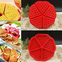 creative non stick food grade silicone waffle mold kitchen bakeware chocolates cake moulds makers for roaster baking decorating