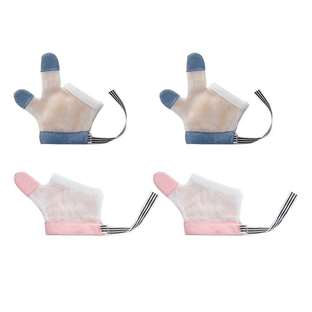 

Sucking Thumb Stop Baby Gloves Finger Kids Infant Eating Hand Anti Breathable Prevention Sucker Protector Scratch Kit Fabric