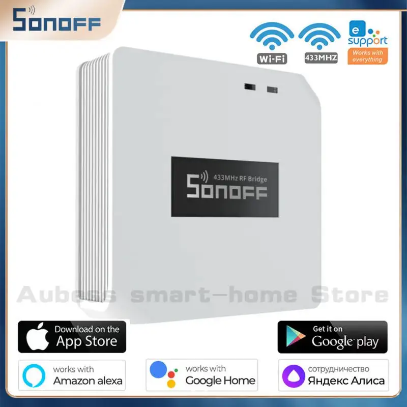 

SONOFF RF BridgeR2 WiFi 433 MHz APP eWelink Remote Control Wireless Controller Smart Hub Works With Alexa Alice Google Home