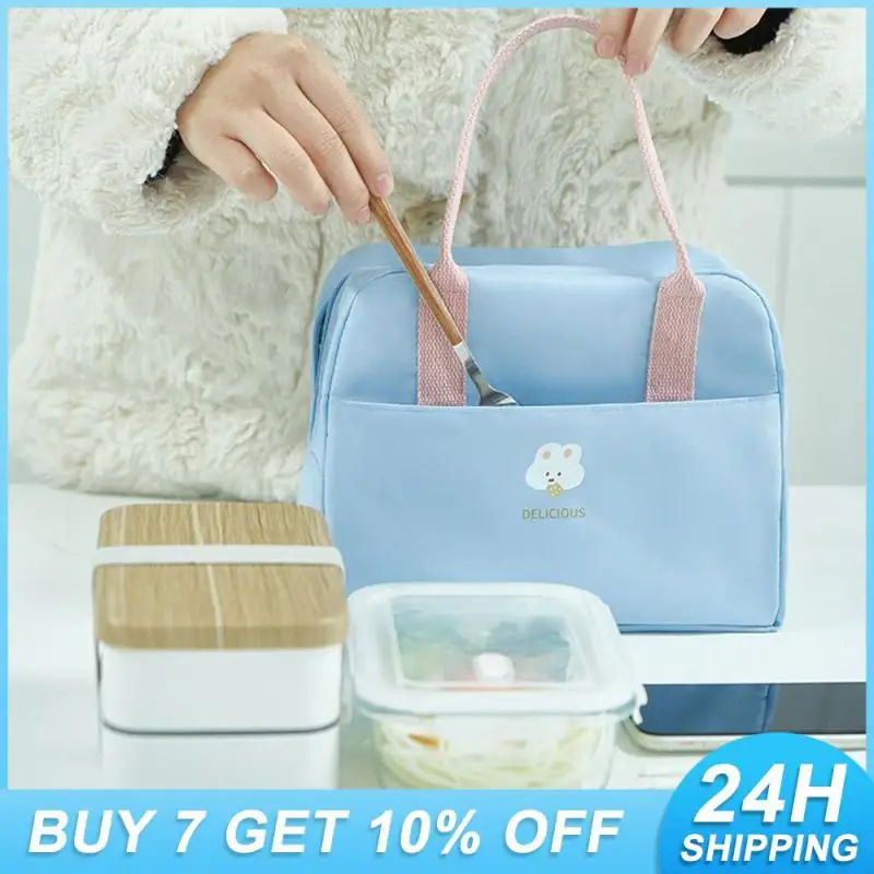 

Canvas Macaron Functional Lunch Box Bag Lunch Lunch Bags Box Large Capacity
