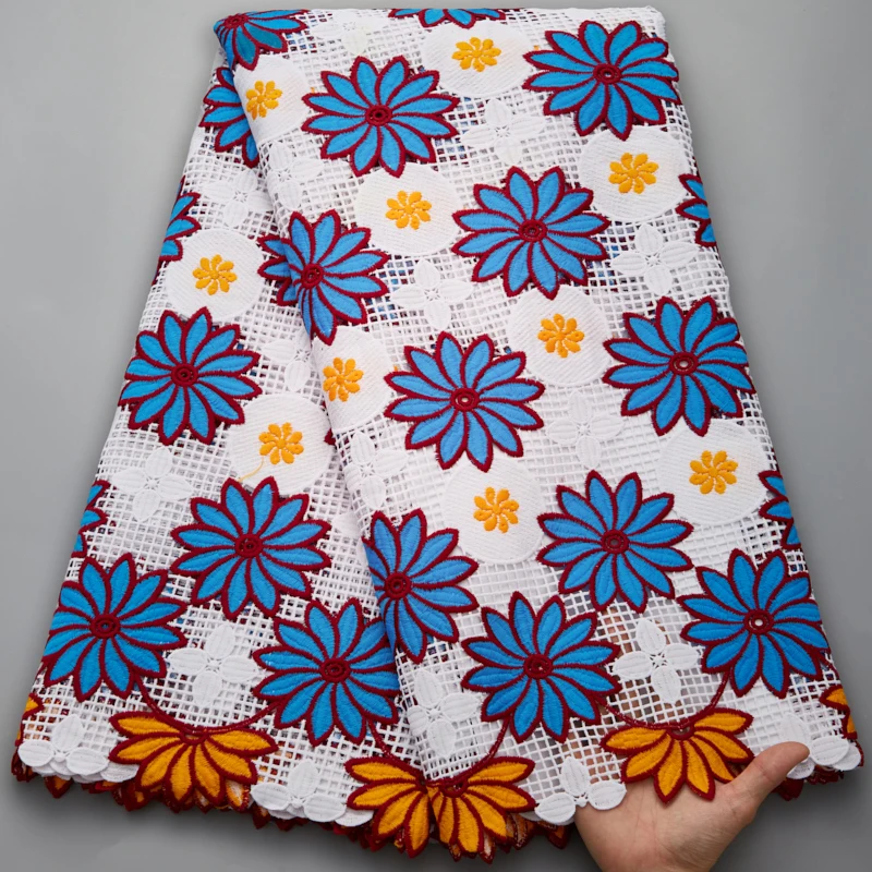 Нигерийский шнур гипюр вышивка кружево 5 ярдов африканская ткань французский