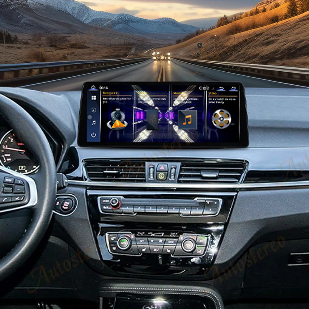 Carplay 12 9-дюймовый Qualcomm для BMW X1 F48 2016-2020 Ultra Dual BT Android 13 Автомобильный мультимедийный