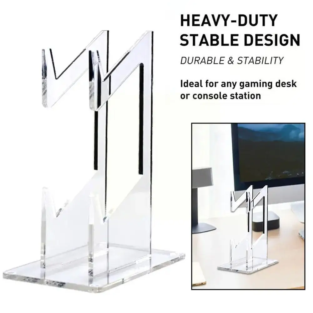 

Acrylic Transparent Game Stand Handle Display Stand Ps4 Wireless Display Stand Game Stand For Game Console Phone N0e4