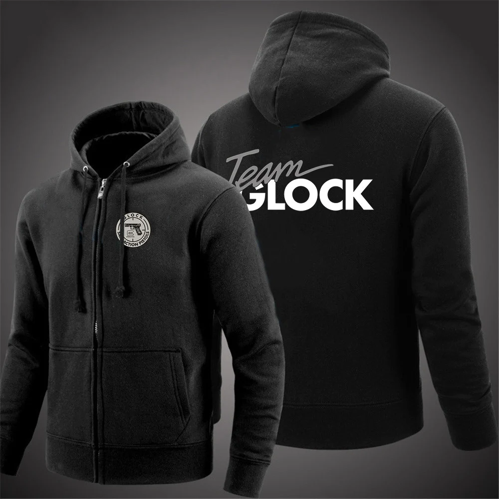 

Glock Perfection Shooting Print Newest Hot Autumn Winter Fashion Fleece Hoodie Mens Casual Hood Jacket Sweatshirt Zip Outerwear