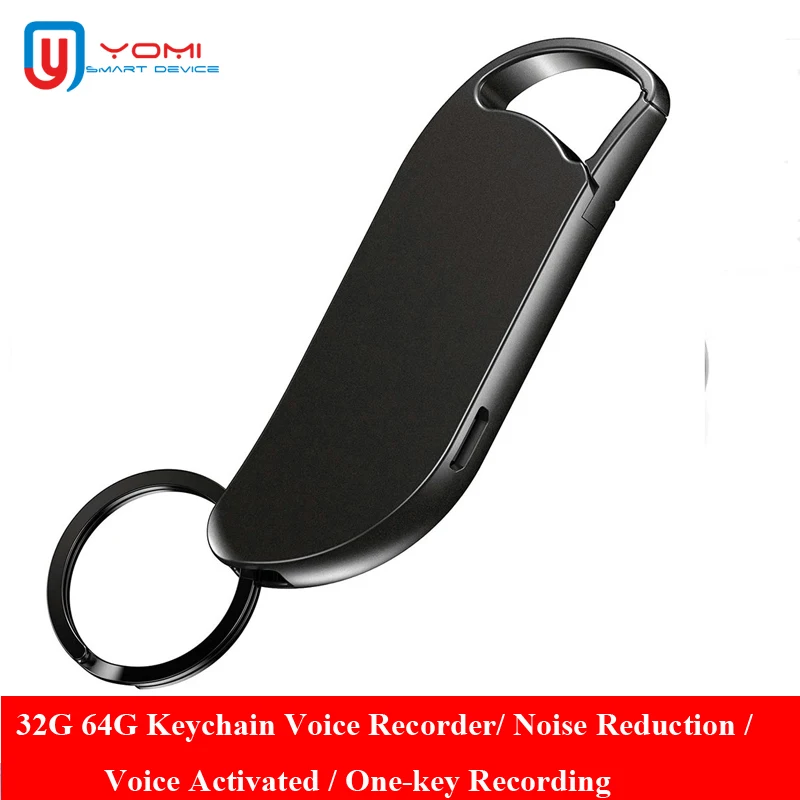 

Mini Voice Recorder Keytag 32G 64G Recorder Noise Reduction Professional Audio Recording Pen Mini Dictaphone WMA Music Player