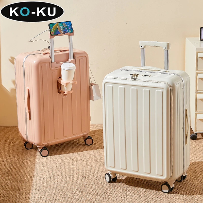 KO-KU Deep Warehouse Чемодан с алюминиевой рамой 26-дюймовый чемодан большой вместимости
