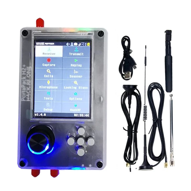 HackRF One и PortaPack H2 Two in One 0.5ppm TXCO SDR Raido с пластиковой оболочкой внутри собранной дополнительной антенны HackRF One и PortaPack H2 Two in One 0.5ppm TXCO SDR Raido с пластиковой оболочкой внутри собранной дополнительной антенны