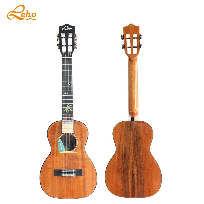 LEHO Высококачественная 26-дюймовая укулеле из цельной акации