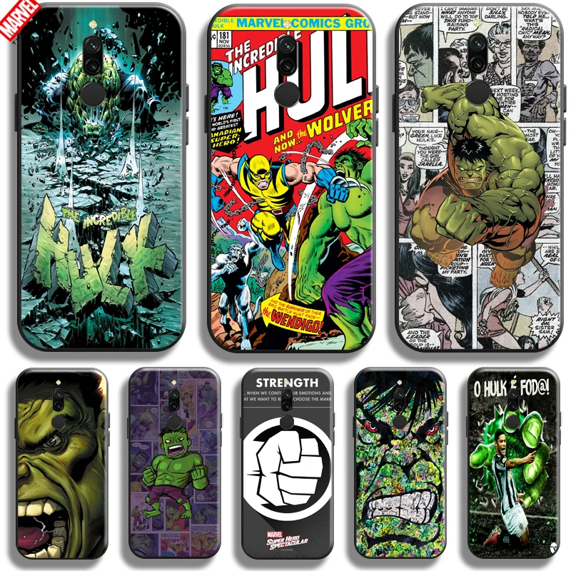 

Marvel Hulk Avengers For Xiaomi Redmi 8 8A Phone Case Soft Silicon Coque Cover Black Funda Thor Comics Captain America