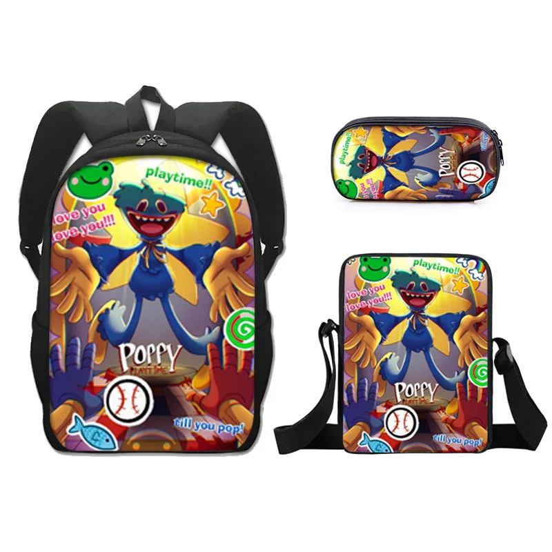 

Huggy Wuggy Bag Poppy Gametime Student Backpack Hague Vagi Toys Kissy Missy Poppy Children Christmas Gifts Poppy Pencil Case