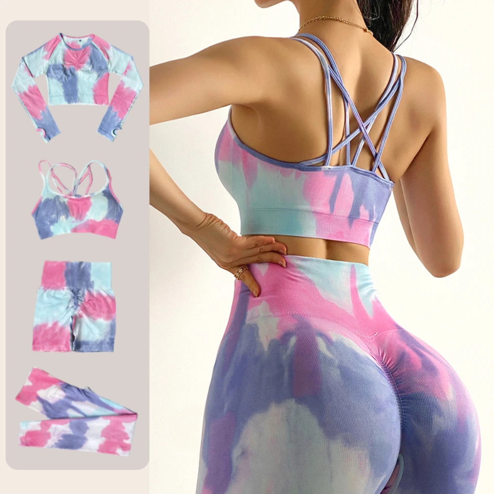 

Спортивная одежда, комплект для йоги, женская одежда для тренировок, одежда для спортзала, одежда для фитнеса, леггинсы, Укороченный бюстгал...