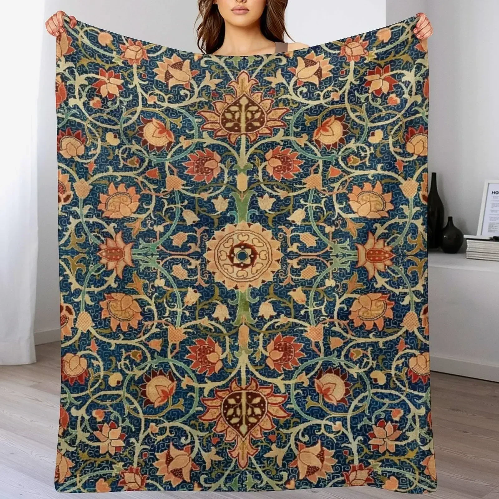 Holland Park Carpet от William Morris 1834-1896 Пледы Мягкие одеяла для детской постельного белья