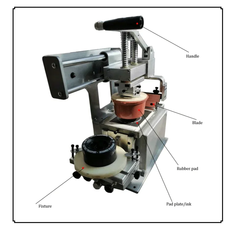 Многофункциональный монохромный ручной тампонный принтер широко используемый