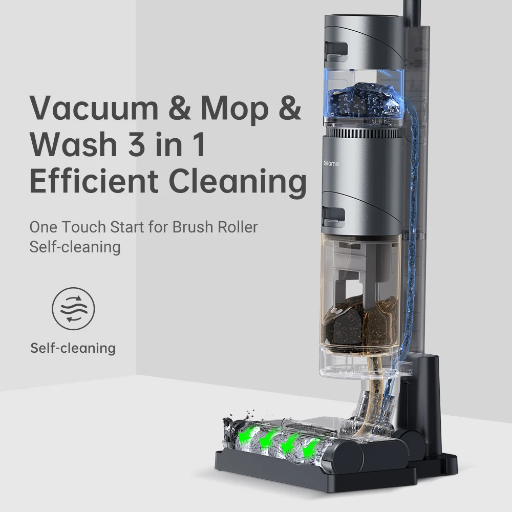 

2021 Original Dreame H11 Max 10000PA Wireless Wet Dry Smart Vertical Vacuum Cleaner Home Handheld Household Self-Cleaning Vacuum