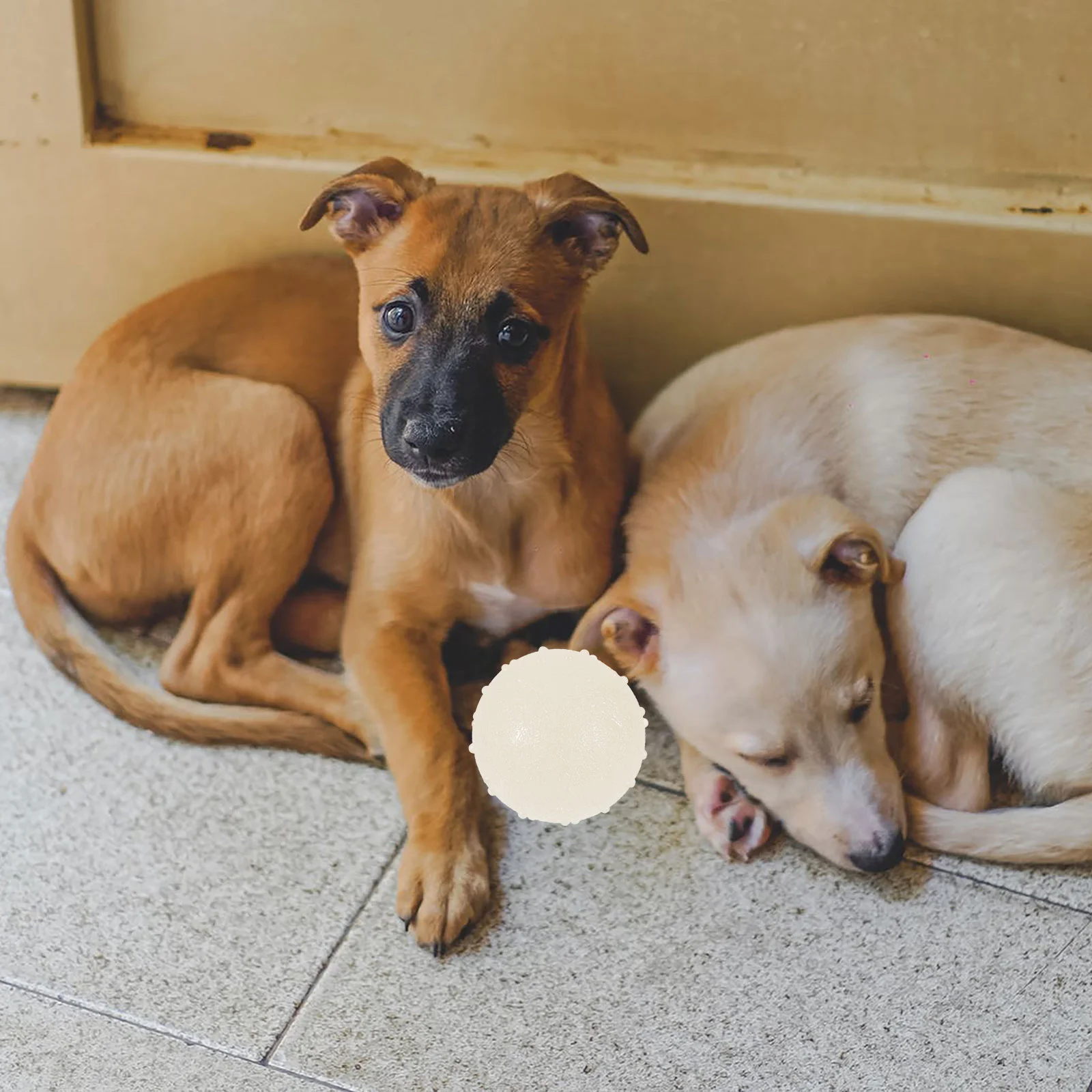 2 шт. светящийся резиновый шарик для жевания щенков игрушки маленьких собак