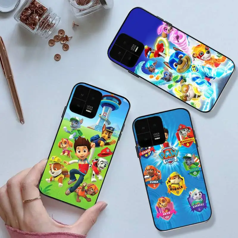 

P-PAW Patrols Cartoon Phone Case For Xiaomi 11 12 PRO PocoM3Redmi NOTE7 8 PRO K40 PRO Shell